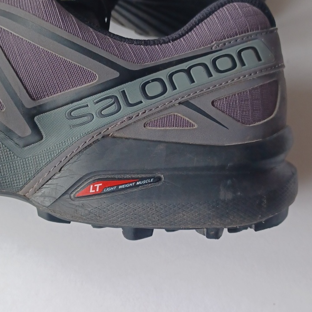 Salomon Speedcross 4 Trail Running Shoes Hiking SZ 10.5 Gray Black Outdoor - Picture 8 of 16